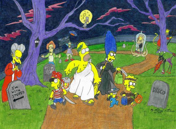 Прикрепленное изображение: Halloween_Simpsons_by_Bakura_lover.jpg